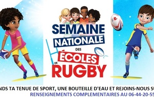 Porte ouverte - Ecole de rugby - Du 11 au 18 septembre