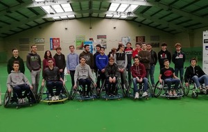 Sensibilisation aux handicaps avec le Lycée Pablo Néruda de Dieppe.