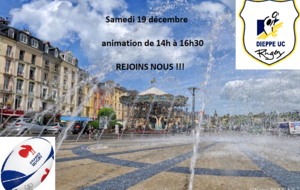Animation RUGBY en centre ville de Dieppe