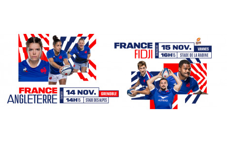 WE rugby à la TV avec nos 2 équipes de France