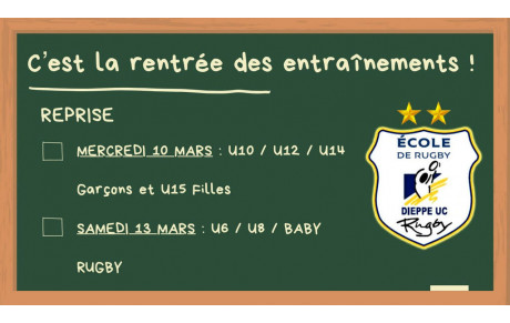 REPRISE RUGBY des baby's aux U14 G - U15 F