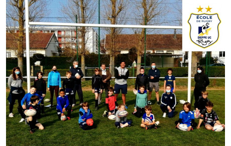 Visite surprise de Soane :-) Joueur Junior Crabos du Racing 92 et ex rugbyman du DUC RUGBY